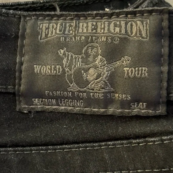 True Religion Black Jeans - Picture 4 of 7